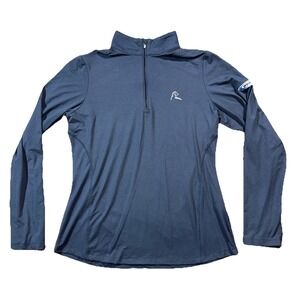 Rhoback Performance Quarter Zip Werner Navy Blue‎ Size Medium Women's